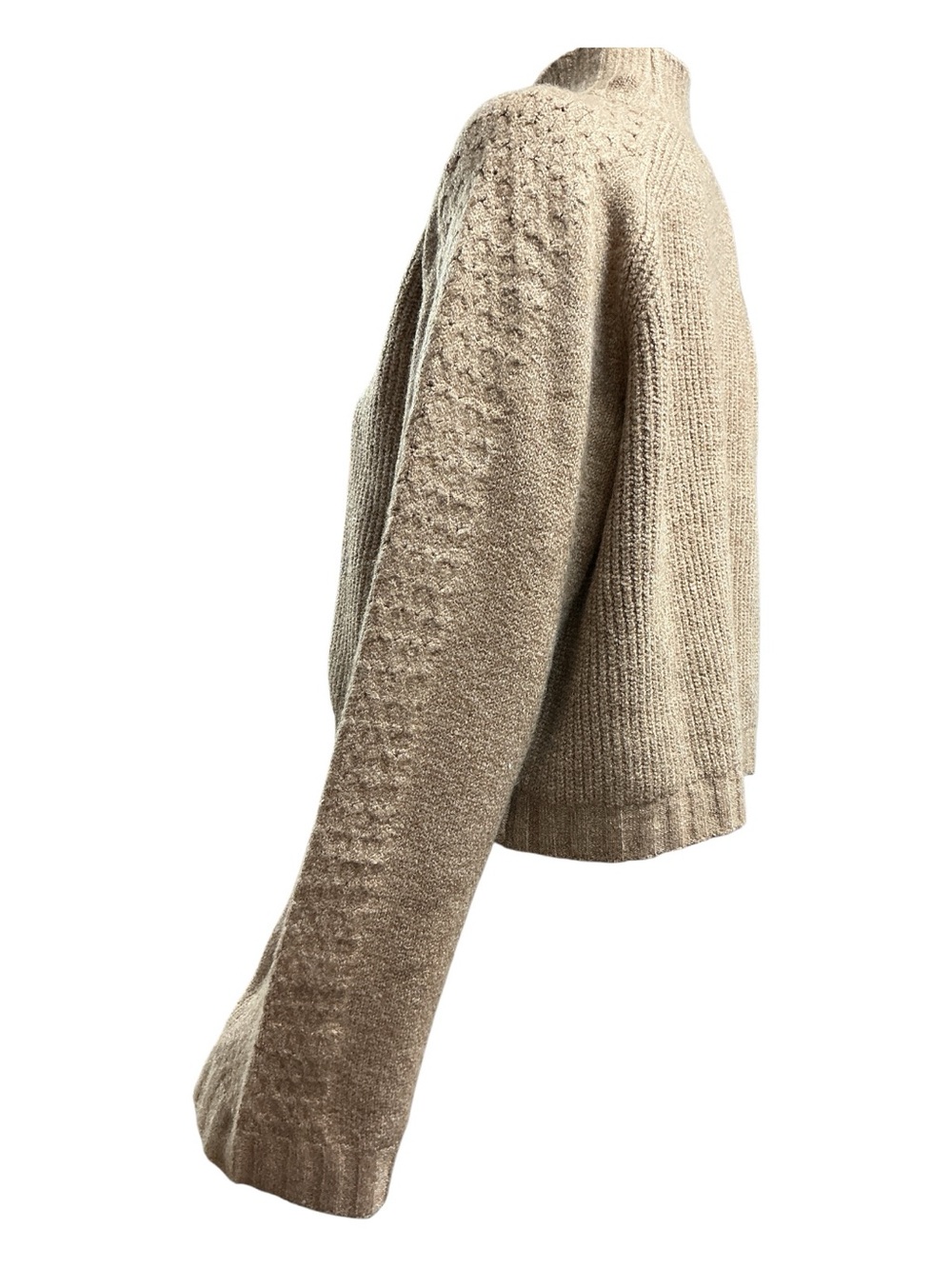 wild fable - NWT - Cropped Cowl Turtleneck Sweater in Taupe - Picture 3 of 5